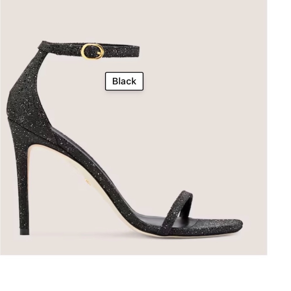 NUDISTCURVE 100 STRAP SANDAL Swarovski  Black Crystal